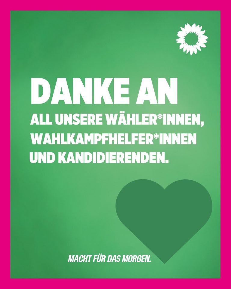 Mit 4 Sitzen im Rat bleiben wir eure grüne Stimme in Neunkirchen!